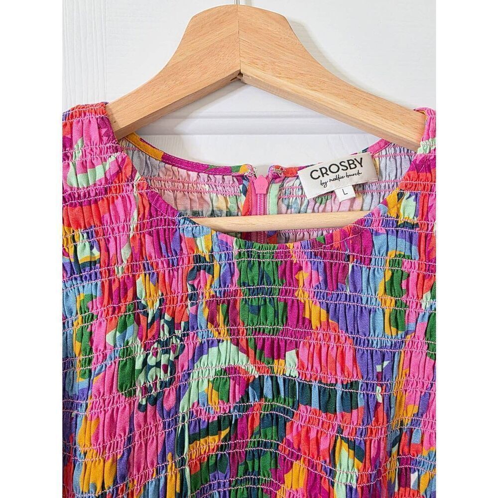 Crosby by MOLLIE BURCH Floral Blouse L - Picture 5 of 7